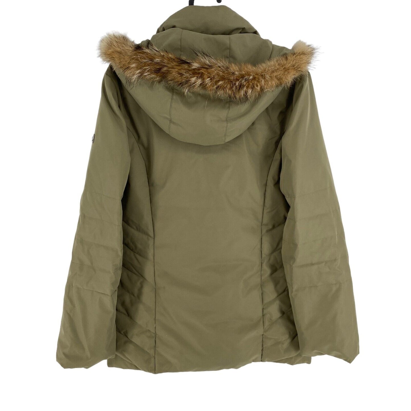 Sergio Tacchini Vert À Capuchon Puffer Jacket Manteau Taille S