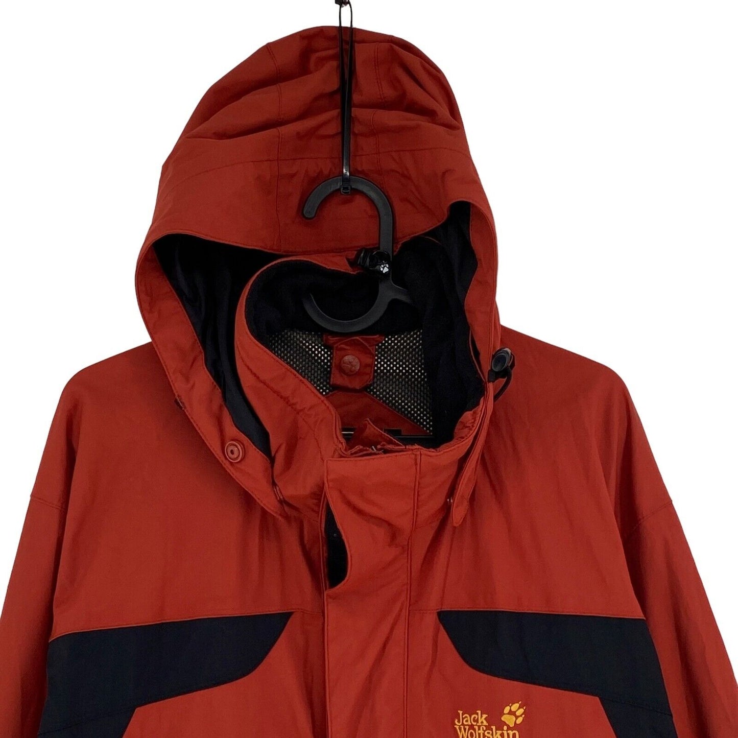 Jack Wolfskin Texapore Orange Hooded Jacket Coat Size M