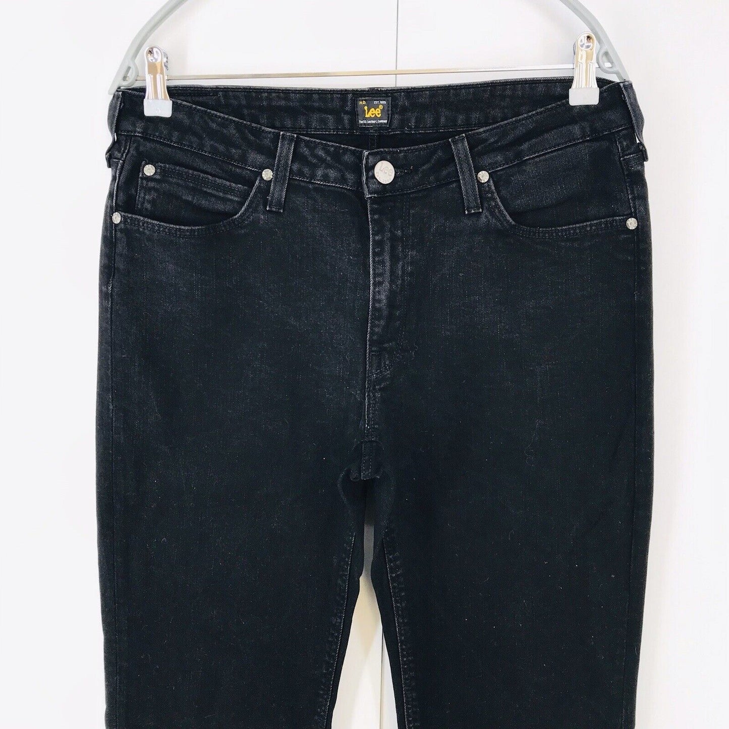 Lee CAMERON Damen Jeans in Bootcut-Passform, Stretch, Schwarz, Größe W32 L33