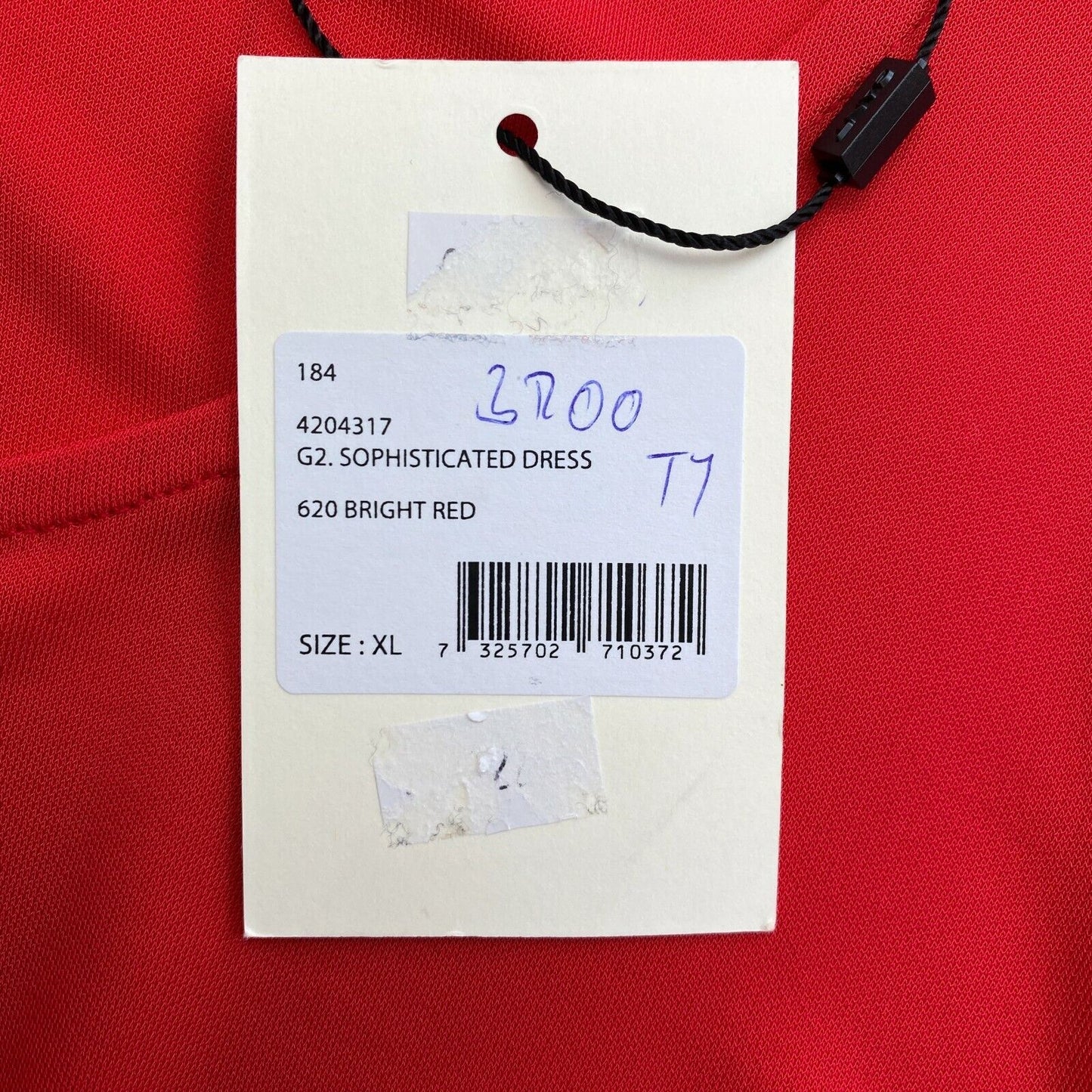 GANT Robe évasée rouge sophistiquée à col rond et manches longues Taille XL