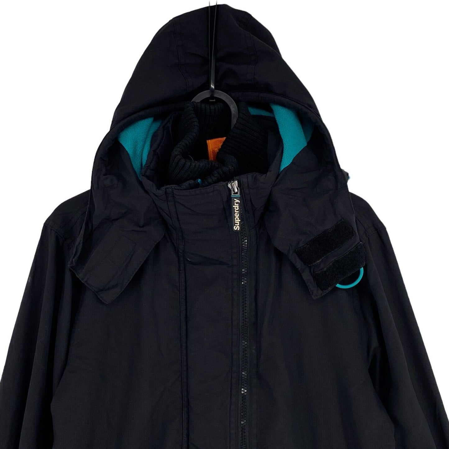 SUPERDRY Professional The Windcheater Black Hooded Jacket Size M