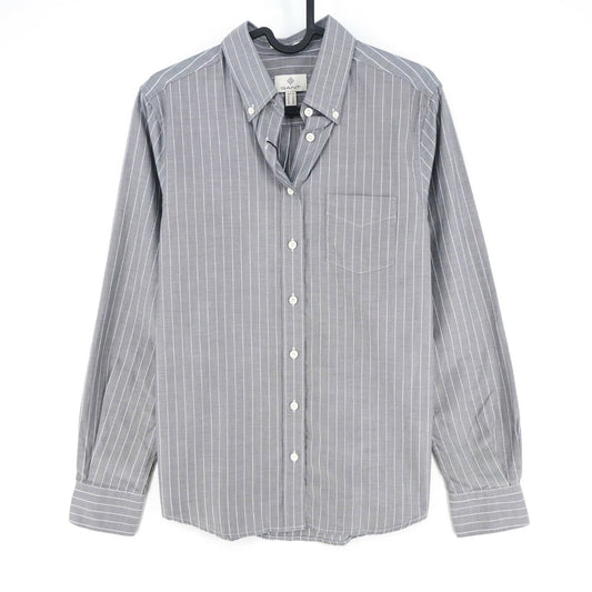 GANT Grey Striped Royal Oxford Stripe Shirt Size EU 36 42 44 UK 10 16 18