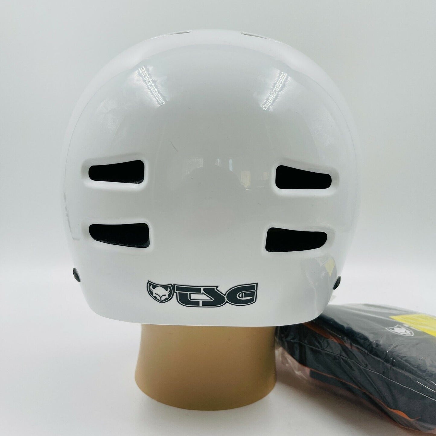 TSG Skateboarding BMX Injected Color White Helmet Size S - M 54 - 56 cm