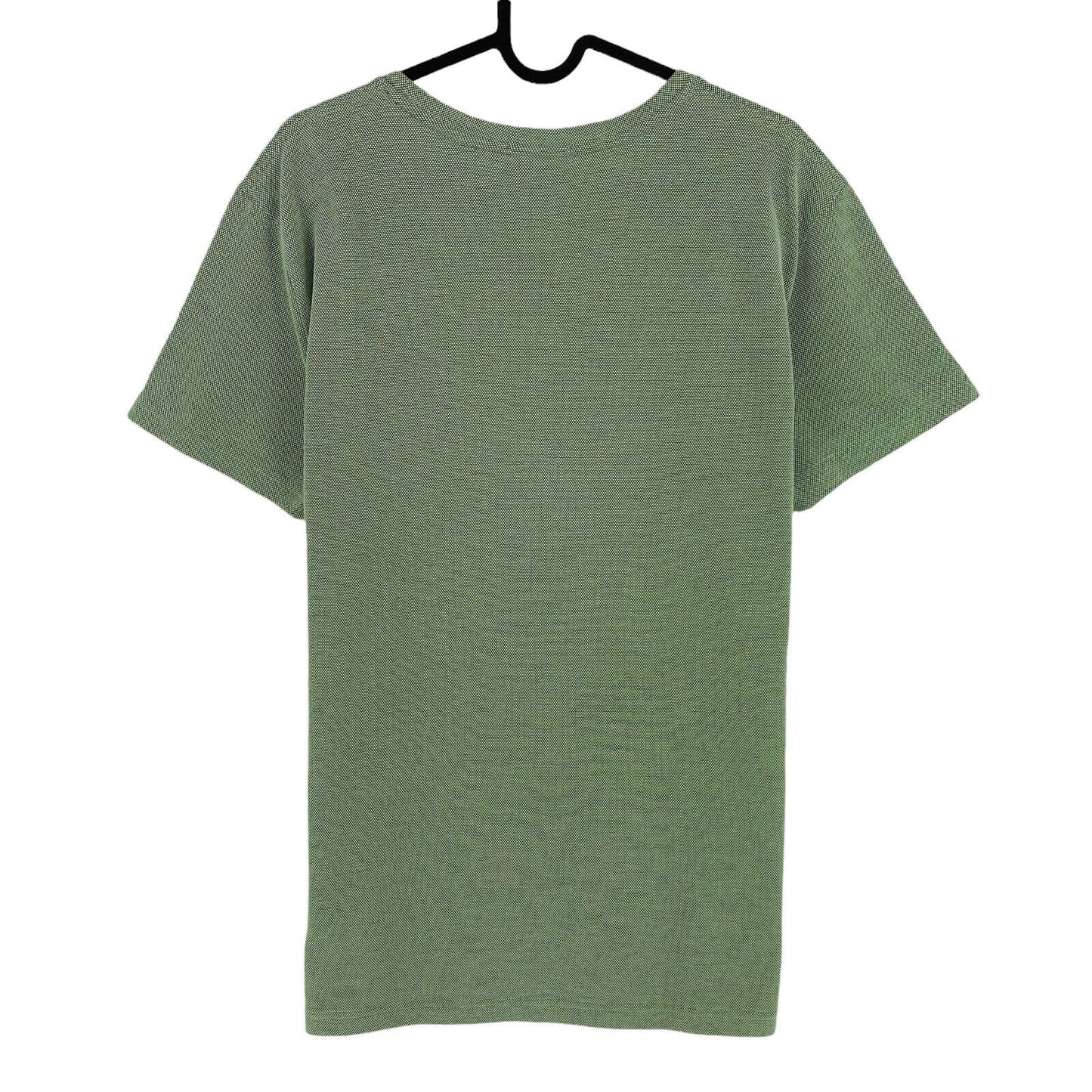 GANT Green 4-Col Oxford Slim Crew Neck T-Shirt Size L