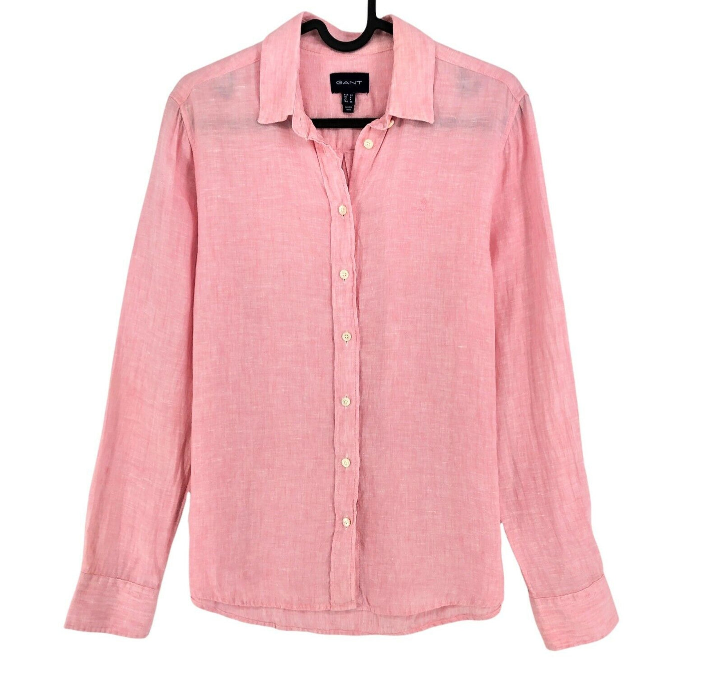 GANT Pink 100% Linen Shirt Size EU 34 UK 6 US 4