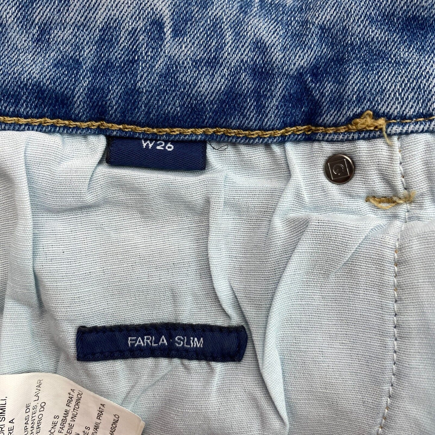 GANT – Farla – verkürzte Slim-Jeans in Blau, Größe W26