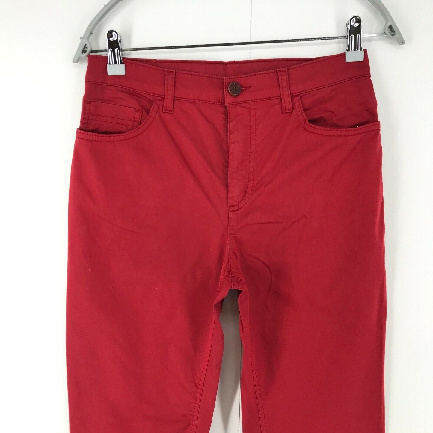 MARINA YACHTING Pantalon Chino Coupe Regular Femme Rouge Taille W28