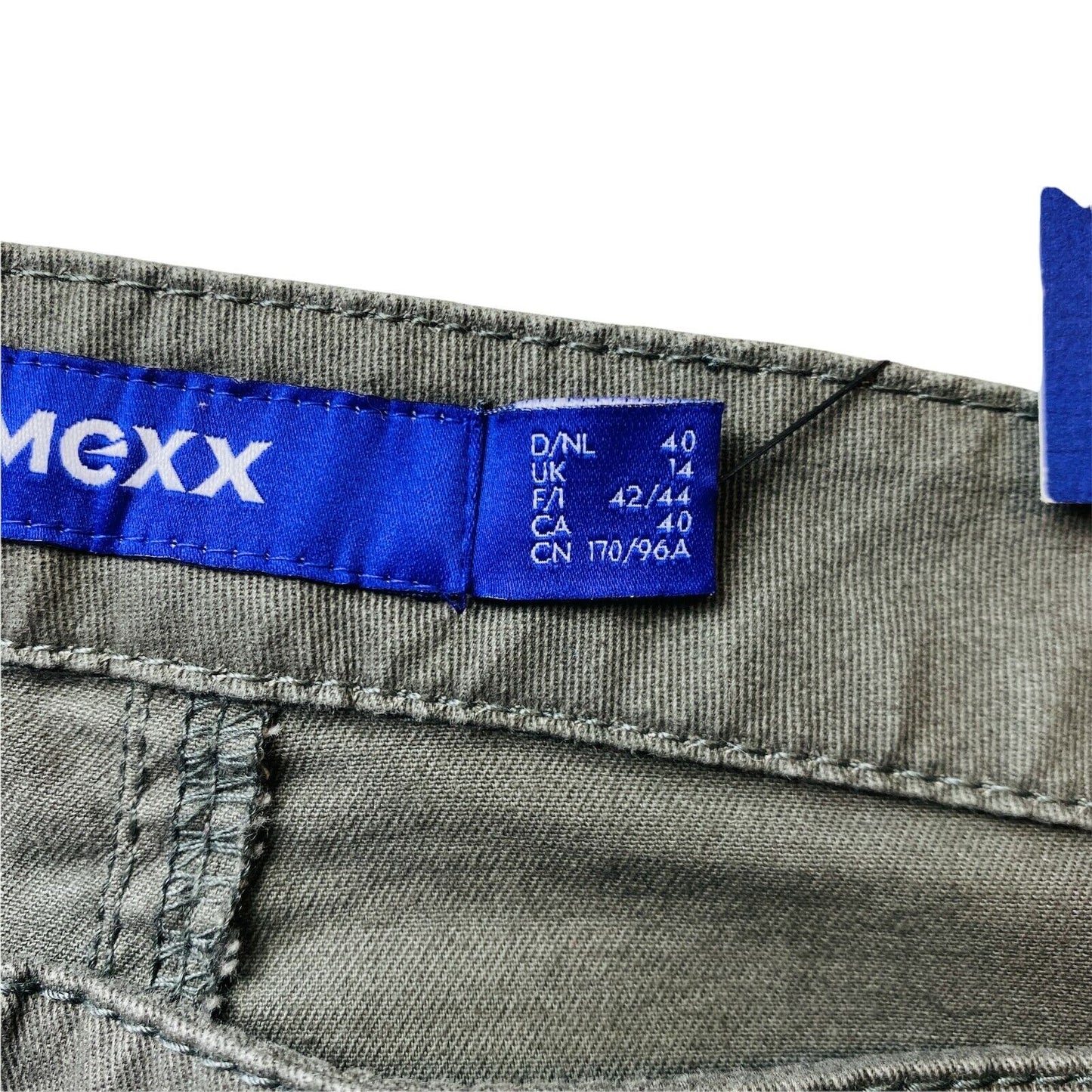 MEXX Damen Shorts, knielang, Tapered Fit, Grau, Größe EU 40 UK 14 W34