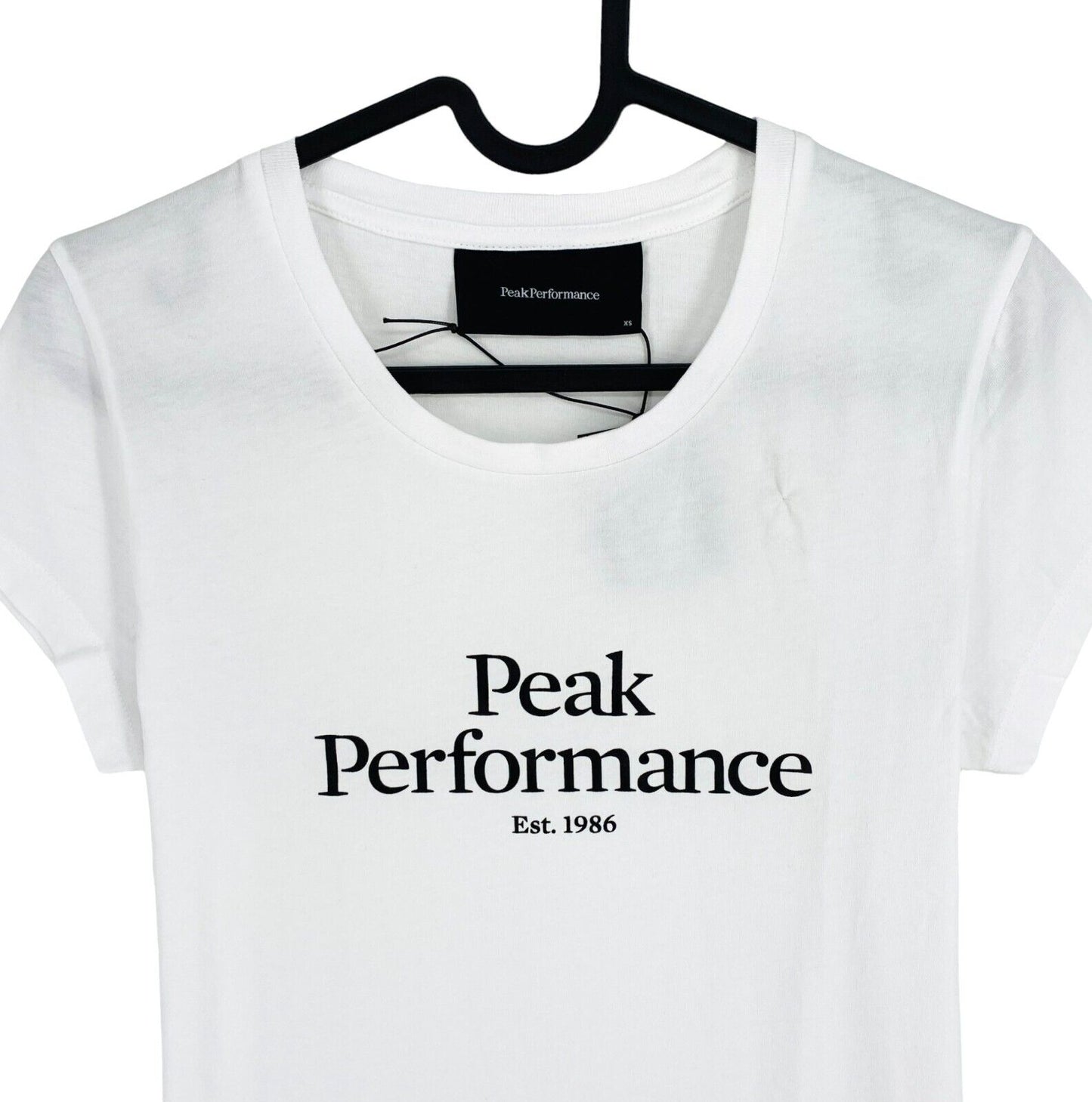 Peak Performance Women White Original SS Crew Neck T Shirt Size XS