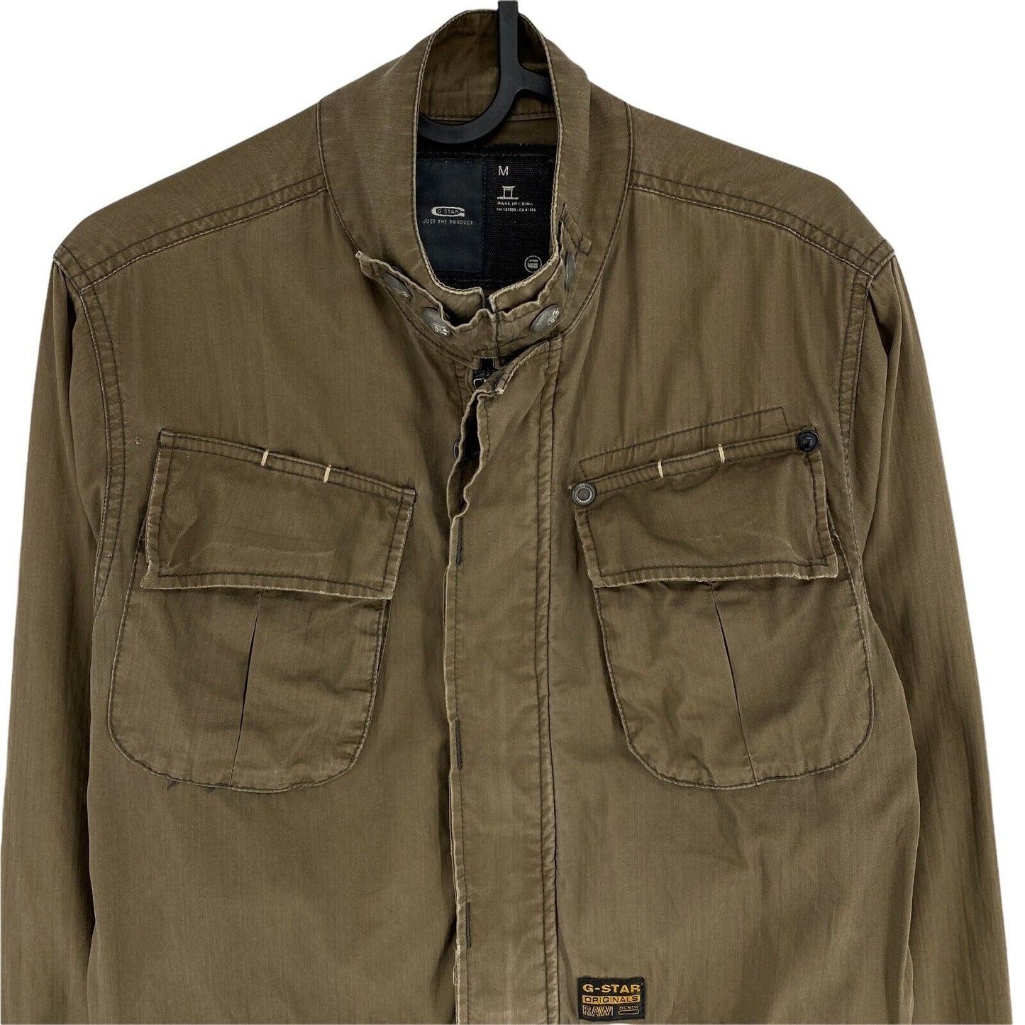 G-STAR RAW Braune Jacke aus 100 % Baumwolle, Größe M