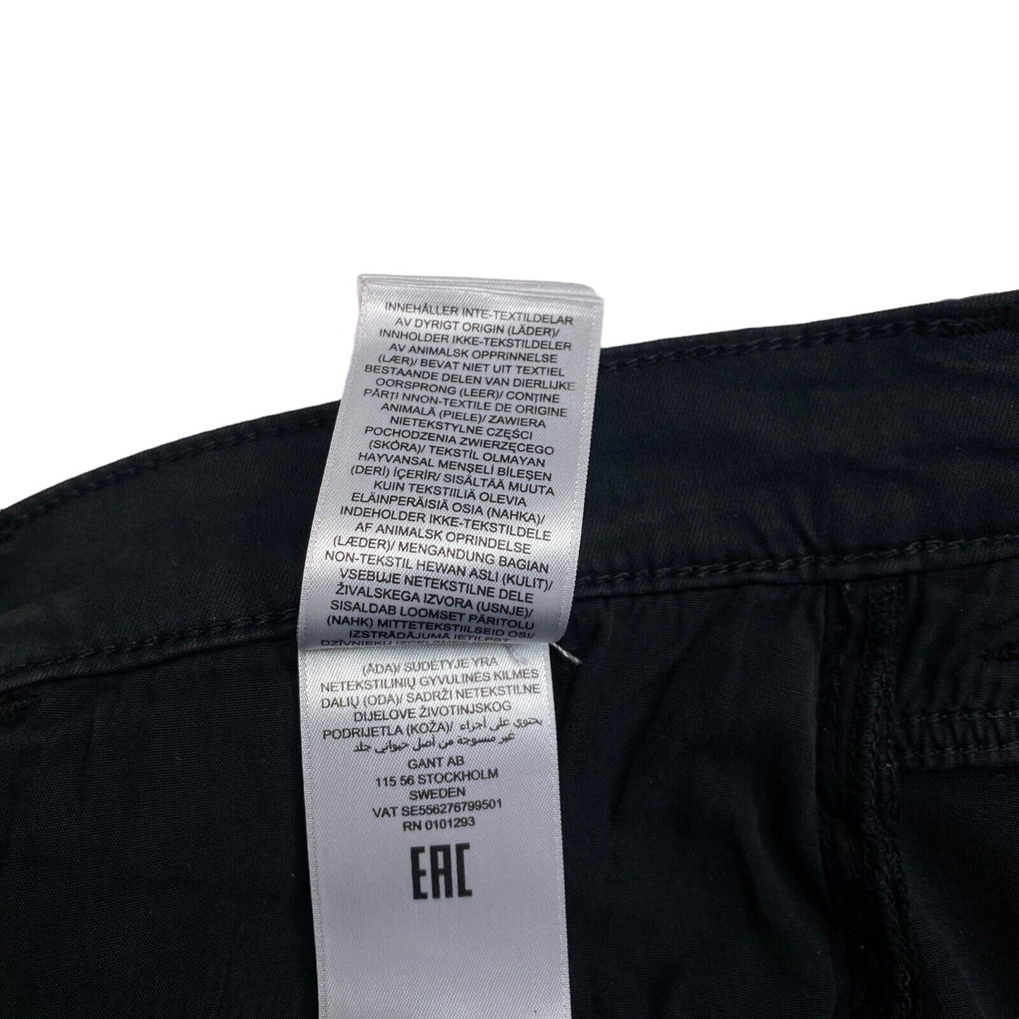 GANT – Schwarze Skinny-Jeans „Nella Travel Colour“ in Größe L