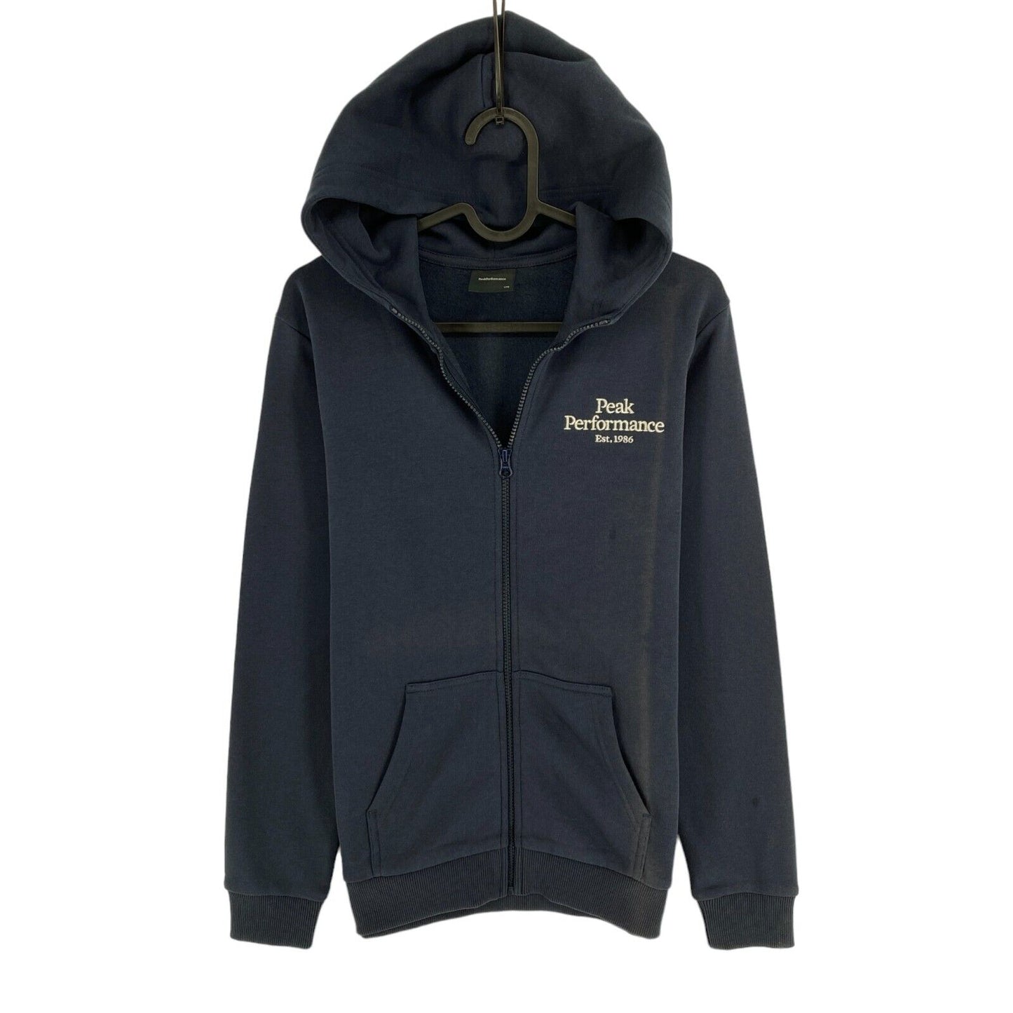 Peak Performance JR Pull à capuche zippé bleu marine Taille 170 cm