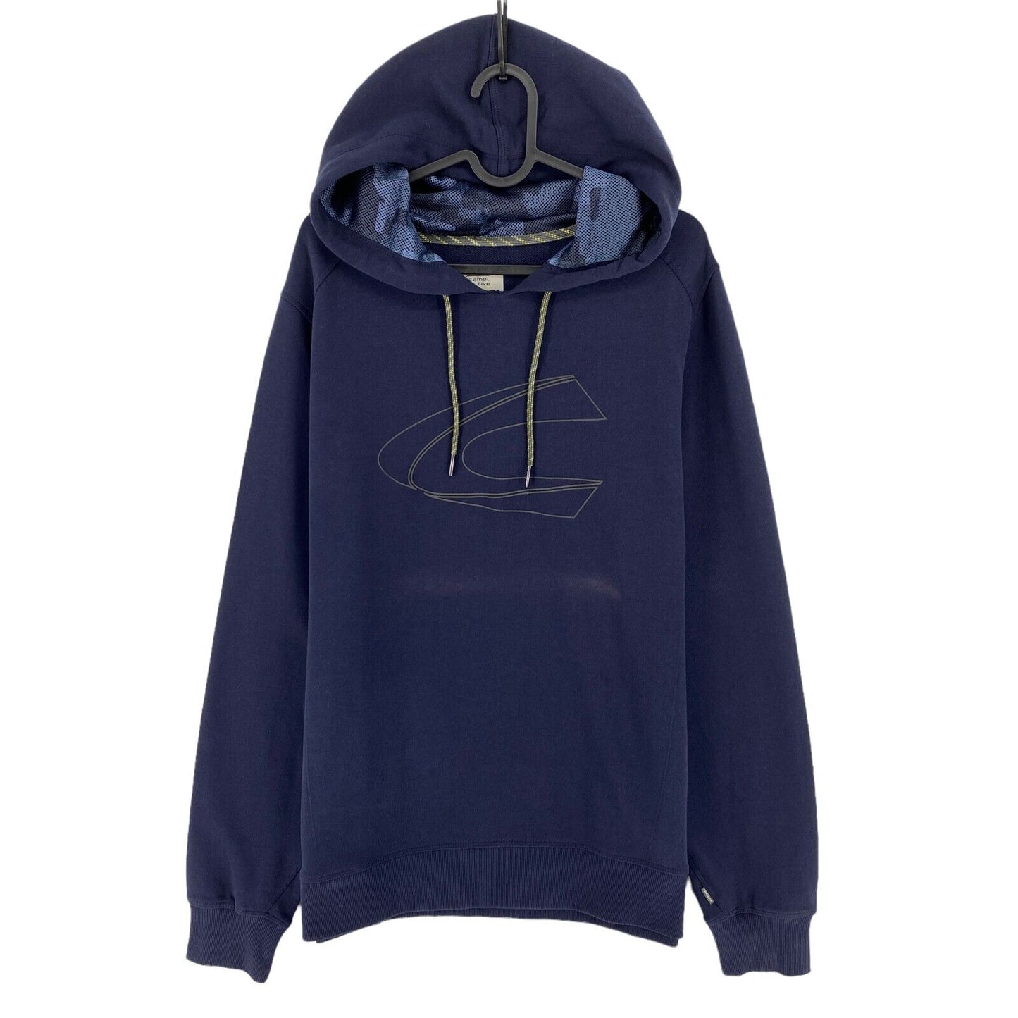 Camel Active Bleu Marine Logo Pull à capuche Pull Taille L