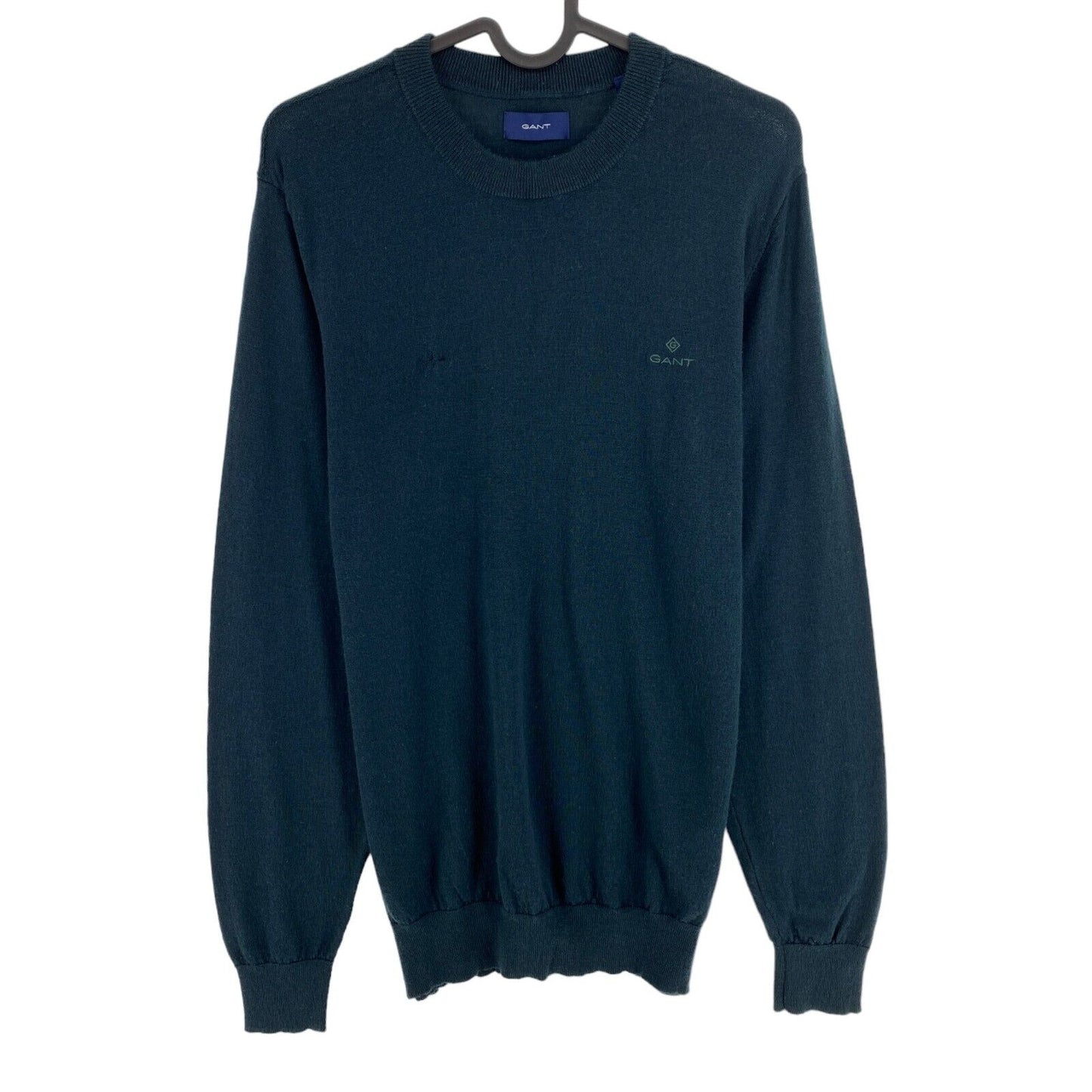 GANT Dark Green 100% Wool Crew Neck Sweater Pullover Size M