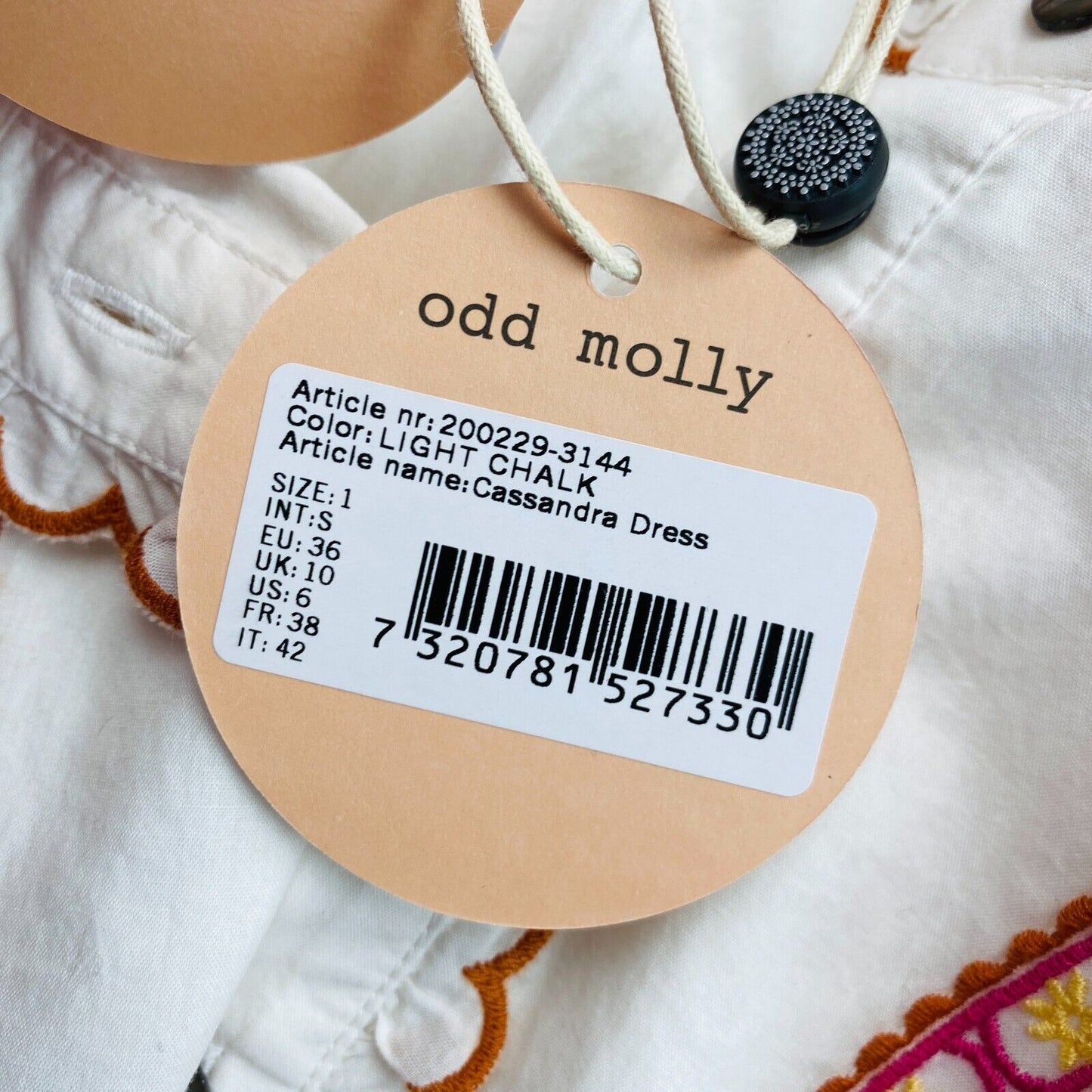 Odd Molly White Cassandra A Line Dress Size 1 / S