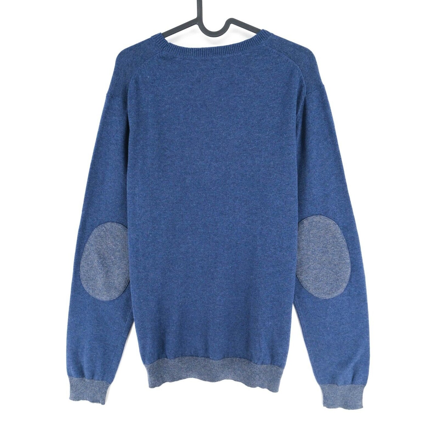 GANT Blue Crew Neck Logo Cotton Wool Jumper Sweater Size M