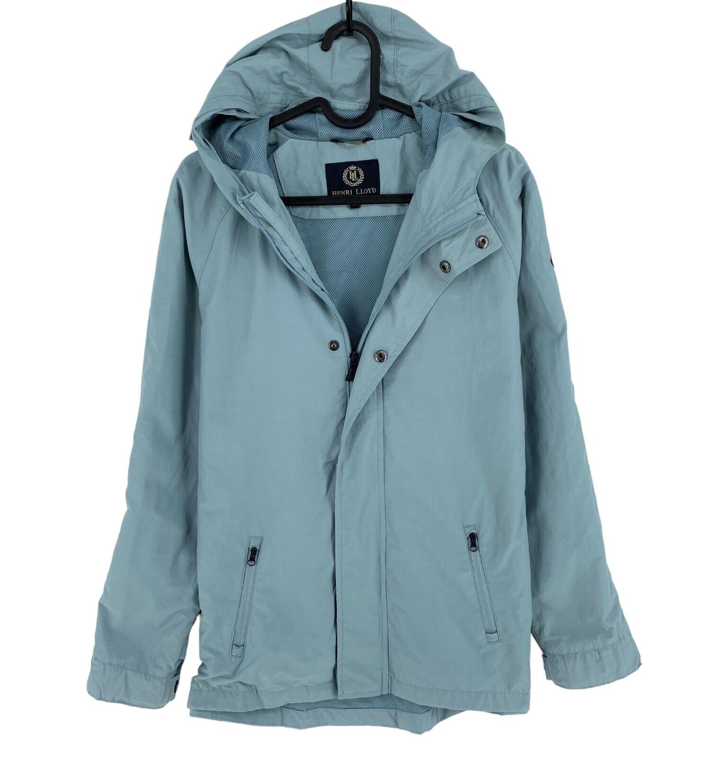 HENRI LLOYD Blue Hooded Rain Jacket Coat Size 14 - 15 Years