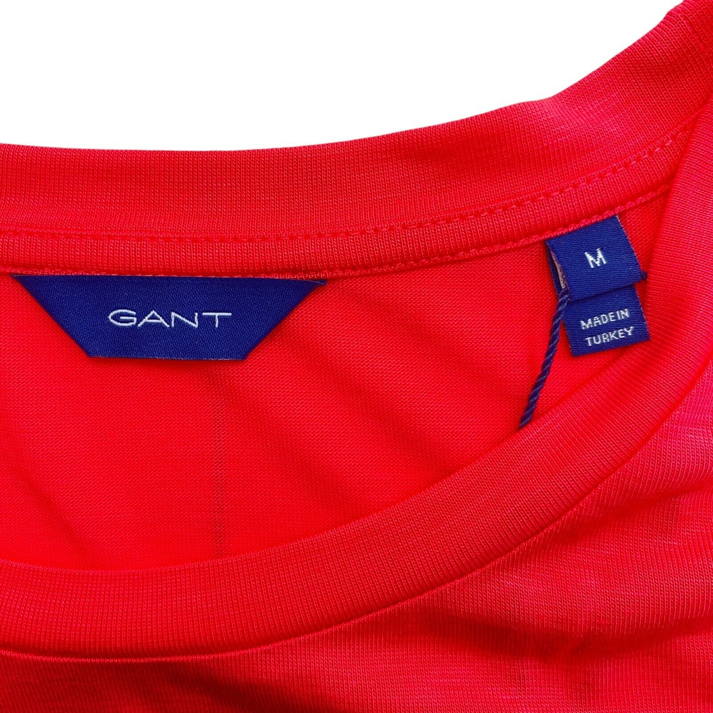 GANT Red Light Weight Crew Neck T Shirt Top Size M