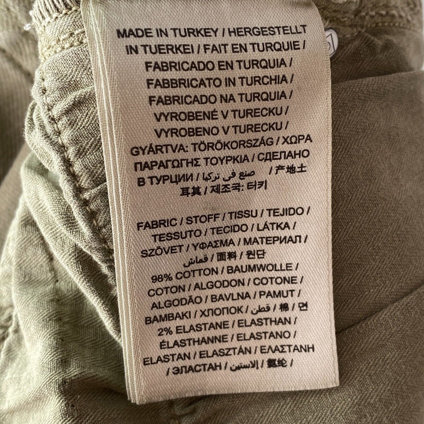 GANT Damen Jeansshorts in Regular Fit, Beige/Grün, Größe W26