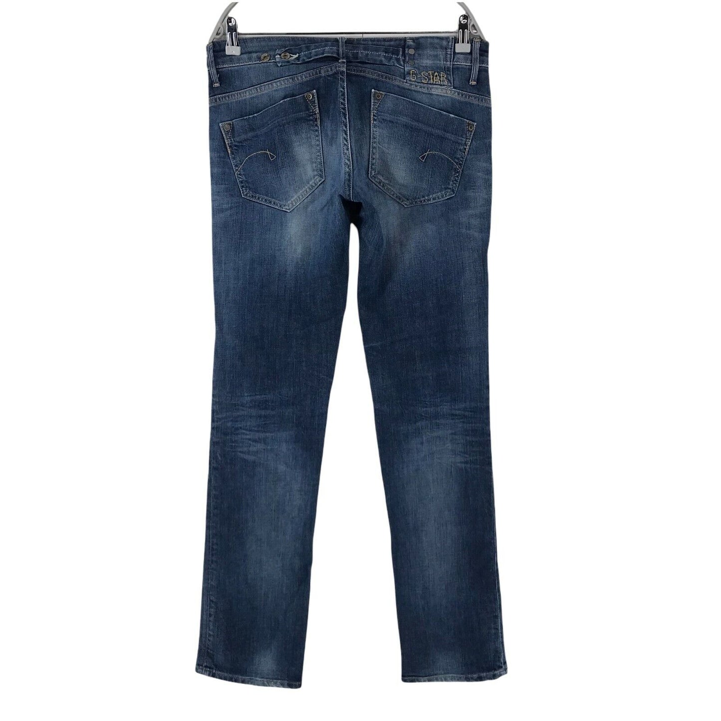 G-STAR RAW MIDGE Damen Jeans in Blau, Regular Straight Fit, Größe W31 L34