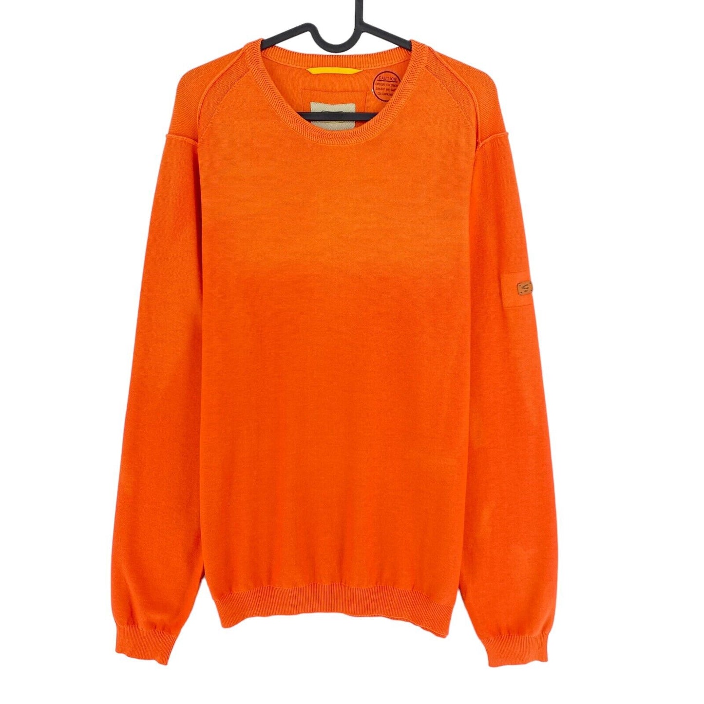 Camel Active Orange Crew Neck Sweater Pullover Size M