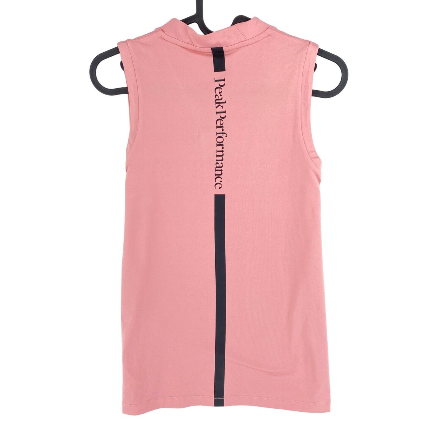 Peak Performance Pink Turf Zip Sleeveless T Shirt Size S