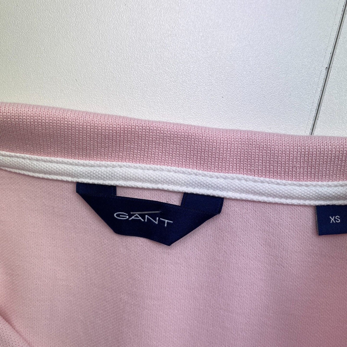 GANT Women Pink Pique Polo Shirt Size XS