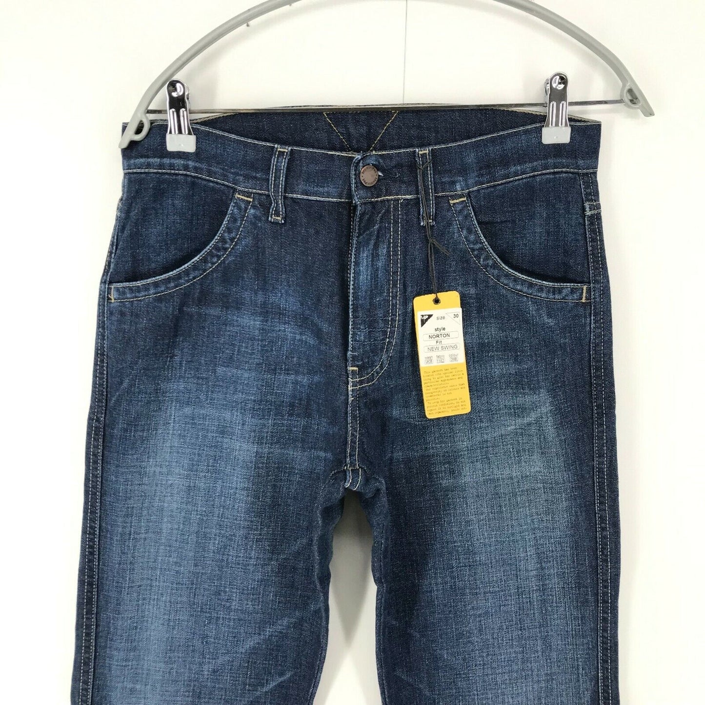 Meltin' Pot NORTON Damen Jeans in normaler Bootcut-Passform, Blau, Größe W30