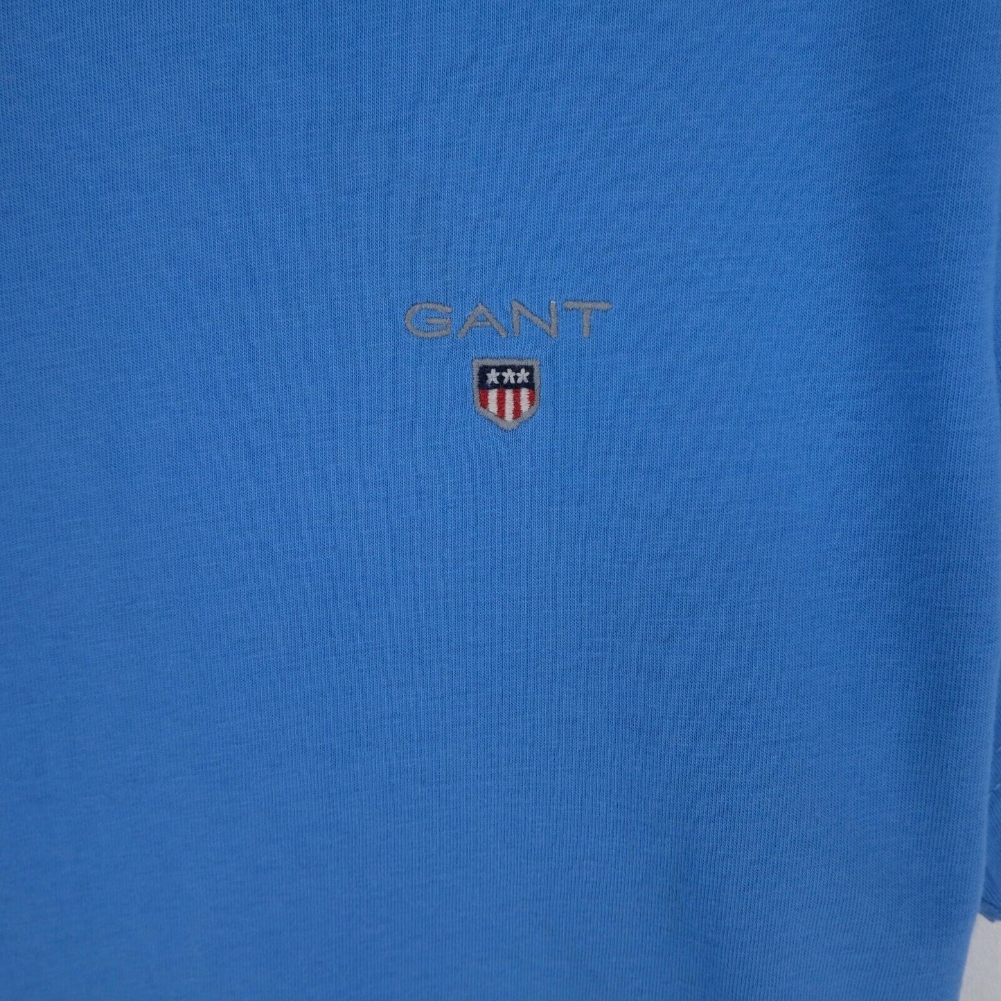 GANT Blue Crew Neck Slim Fit T Shirt Size M