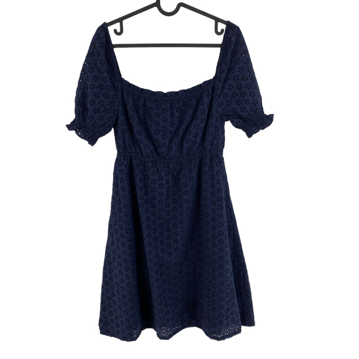 GANT Girls Navy Blue Anglaise Broderie Dress Size 13-14 Years 158/164 cm