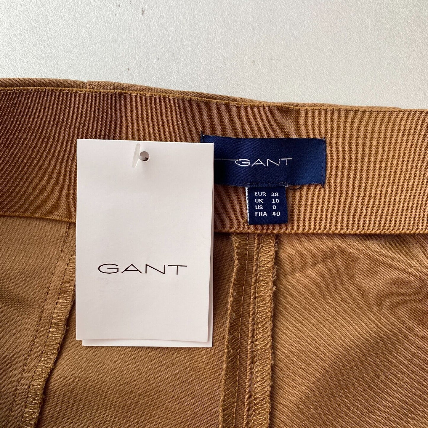 GANT Damen Hose Slim Fit Braun Größe EUR 38 UK 10 US 8 W28