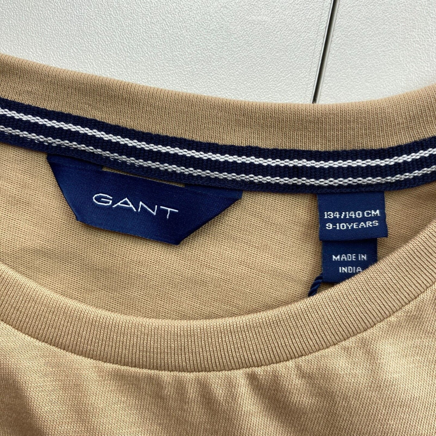 GANT Boys Brown Original Crew Neck T-Shirt Size 9-10 Years 134/140 cm