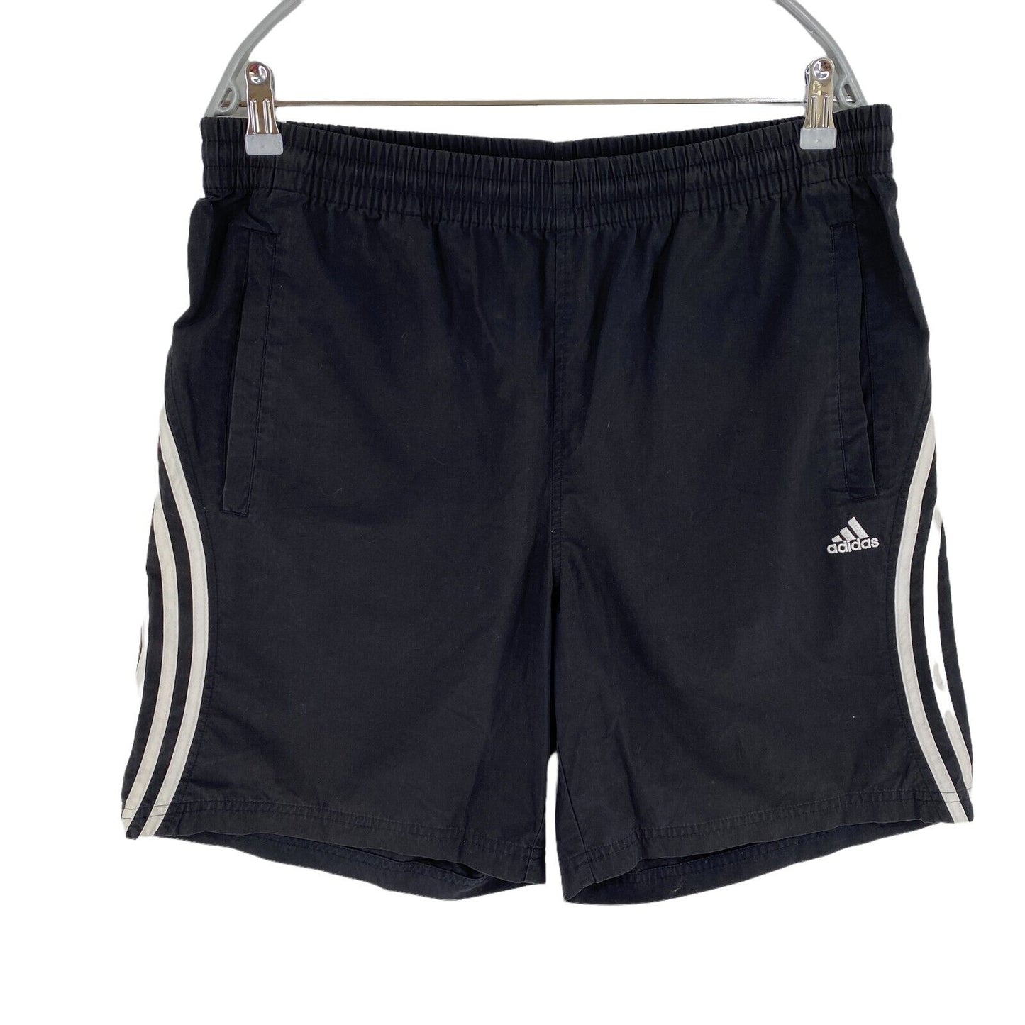 adidas Activewear-Shorts aus Baumwollmischung, Schwarz, Größe M W32