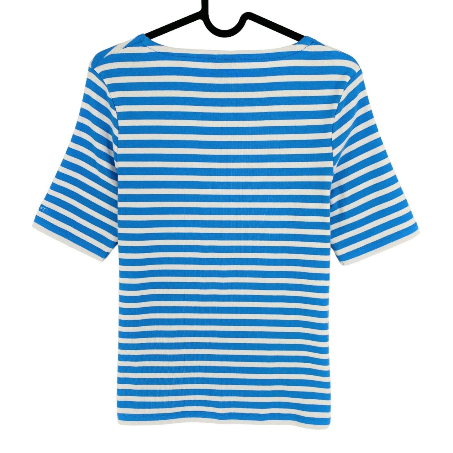 GANT T-Shirt mit Rundhalsausschnitt, blau, gestreift, Größe M