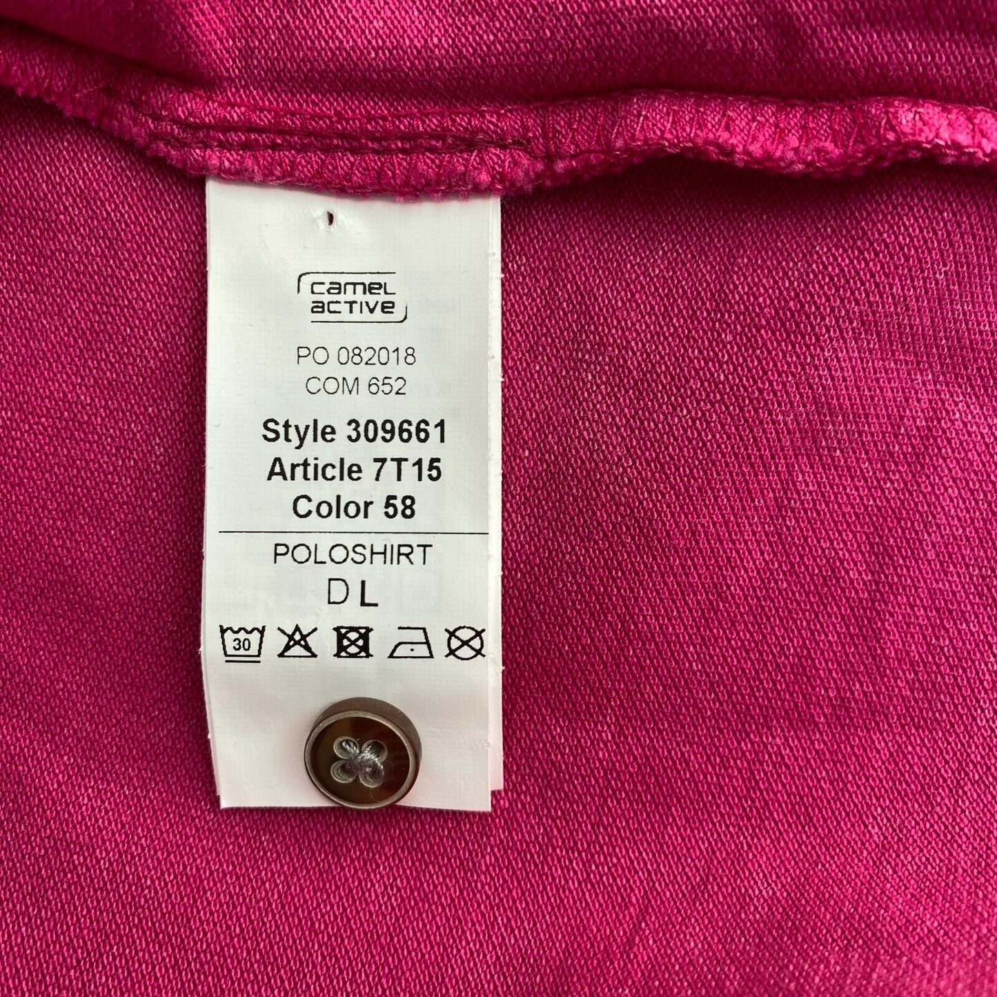 Camel Active Lila Piqué Polo SS Shirt Größe L