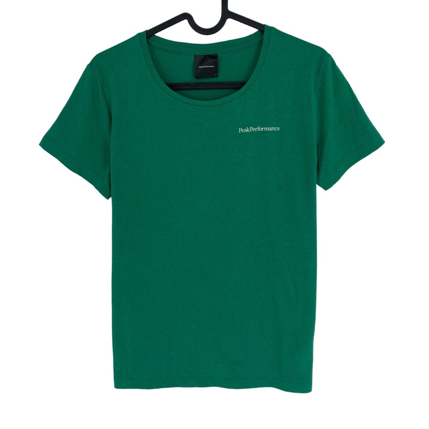 Peak Performance Women Green Explore Logo SS Crew Neck T Shirt Size S