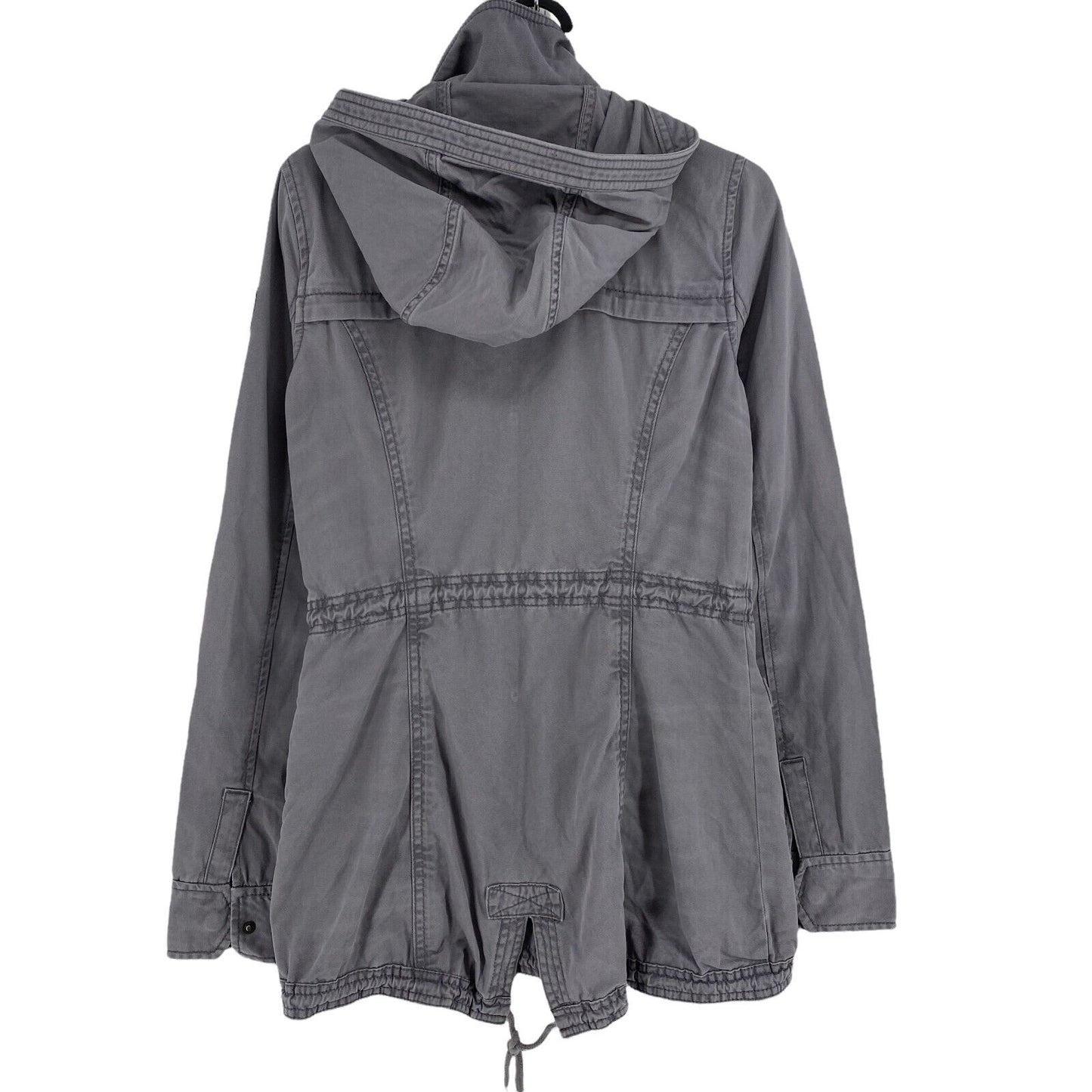 Abercrombie & Fitch Grey 100% Cotton Hooded Jacket Size XS