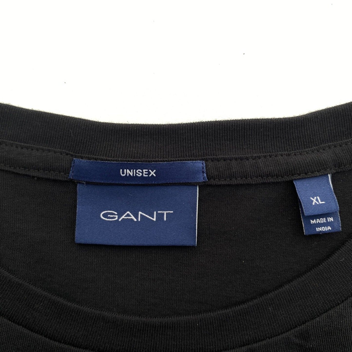 GANT Unisex Black Pride Logo Crew Neck Short Sleeves T Shirt Size XL