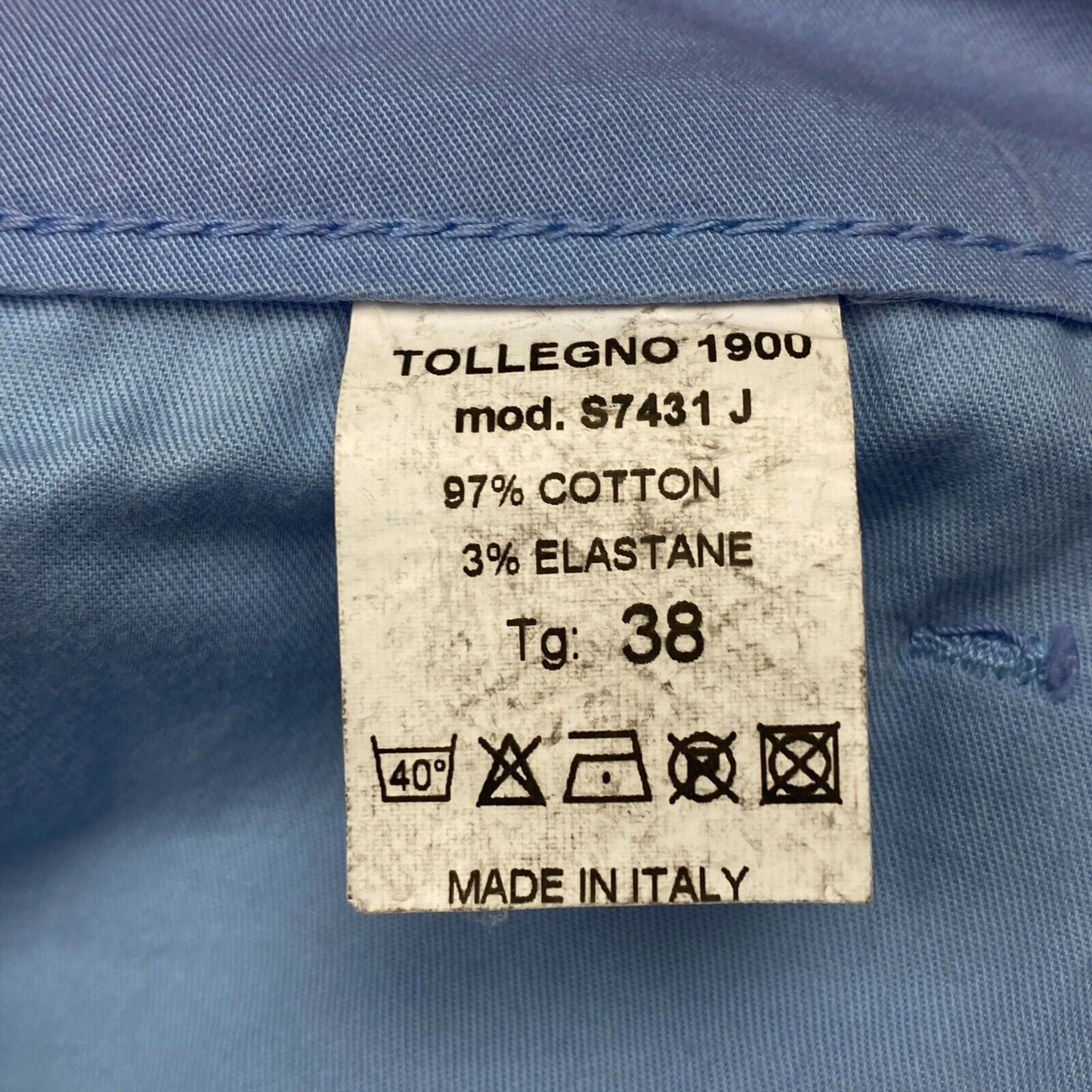 TOLLEGNO 1900 Light Blue Bermuda Shorts Size W26