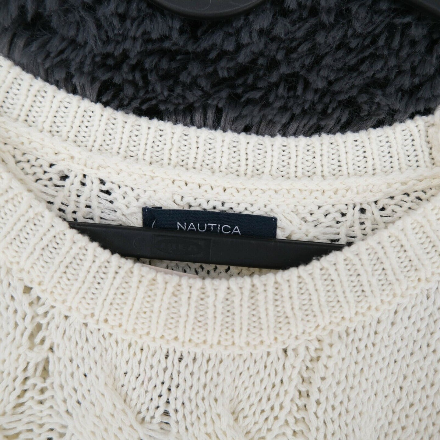 NAUTICA White Crew Neck Jumper Sweater Pullover Size XS