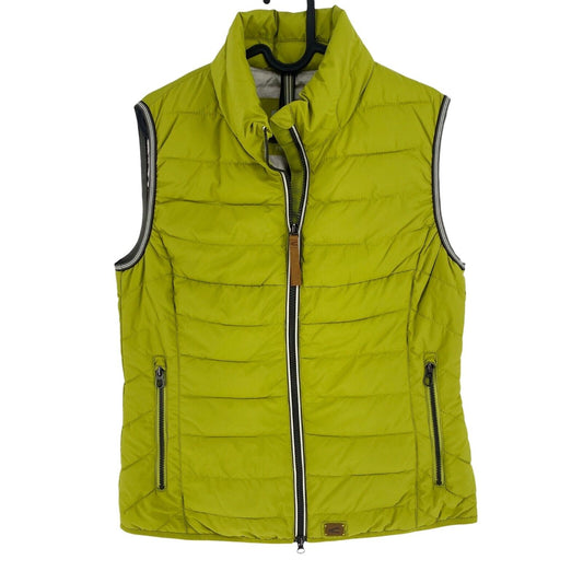 CAMEL ACTIVE Women Green Padded Quilted Vest Waistcoat Size EU 38 UK 10 US 8