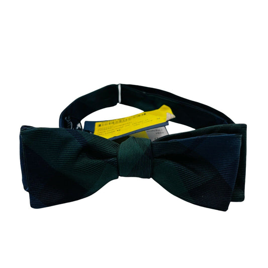 GANT Dark Green Blue 100% Silk Handsewn Bow Tie Made in Italy