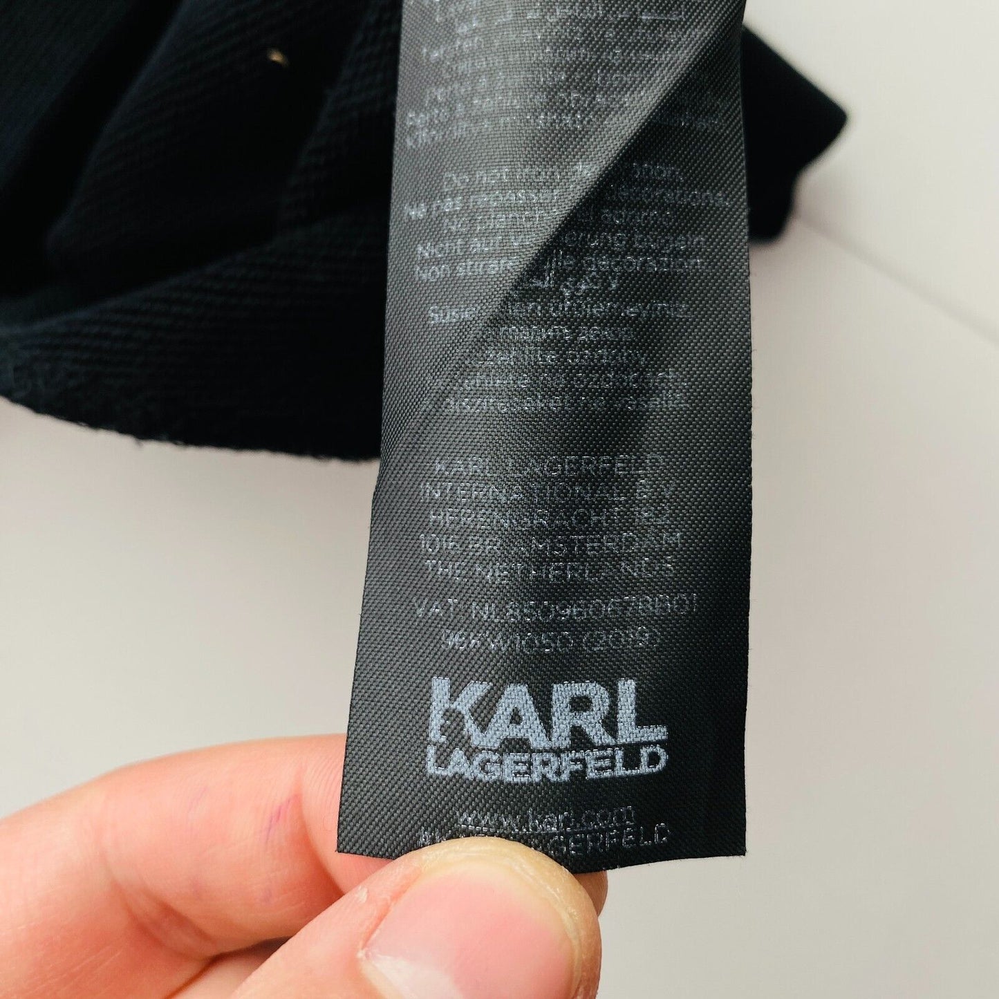 KARL LAGERFELD Women Black Regular Fit Sweatpants Trousers Size L