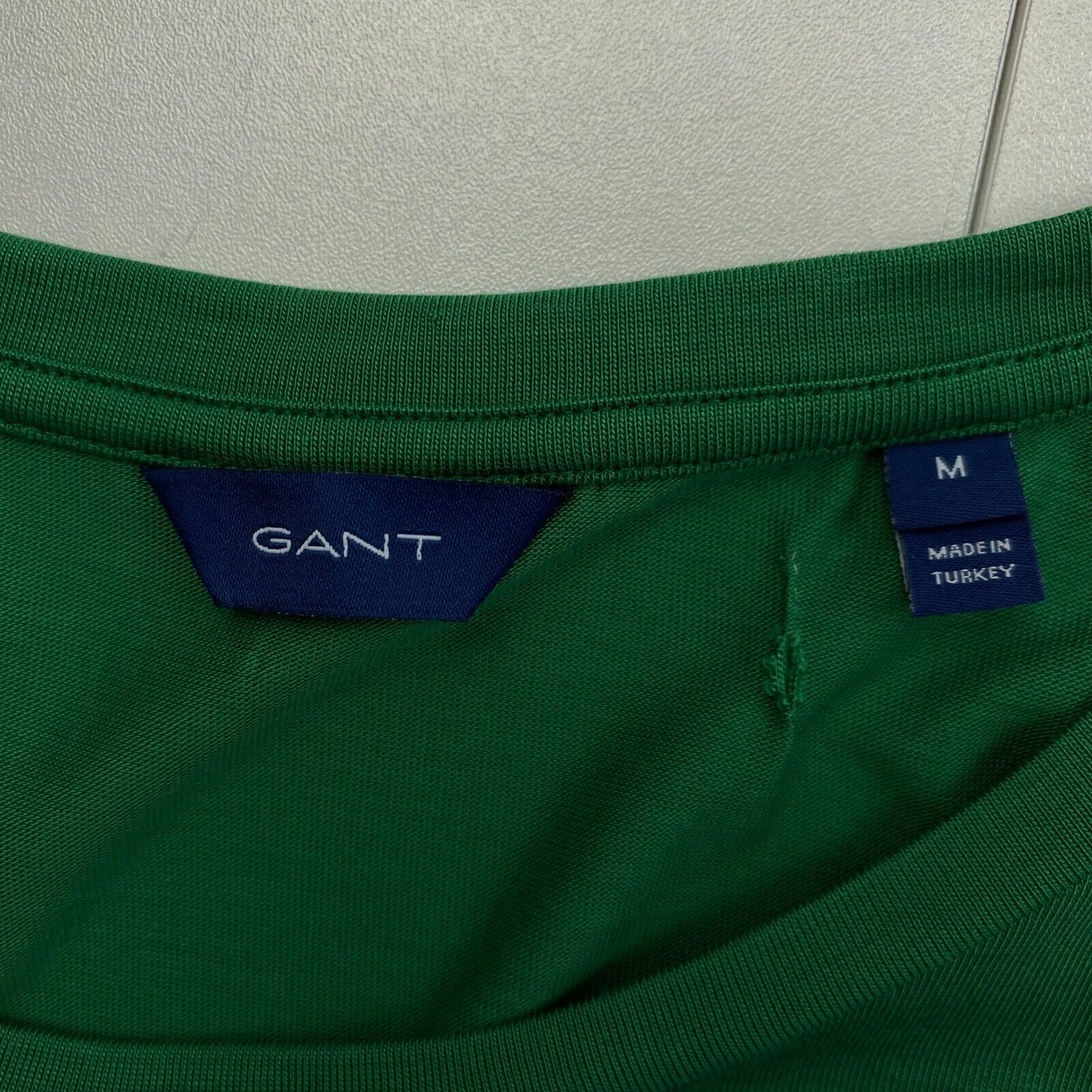 GANT T-shirt léger à col rond drapé vert foncé taille M