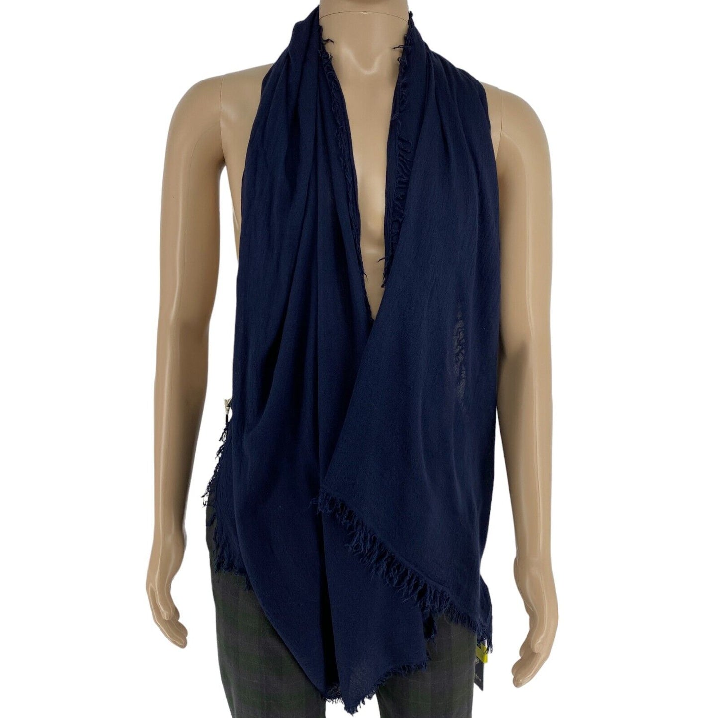 NORTH SAILS Navy Blue Solid Scarf Shawl