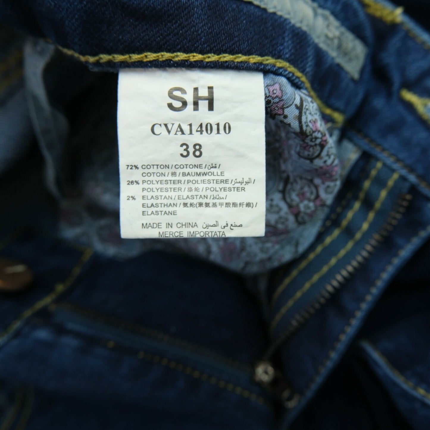 SH Denim Navy Blue Slim Jeans Size 38