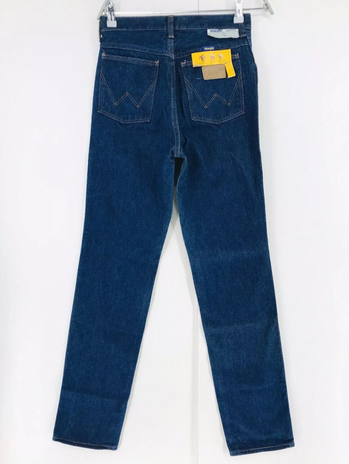 Vintage Rare Wrangler 1970s Dark Blue Regular Straight Fit Jeans W31 L34