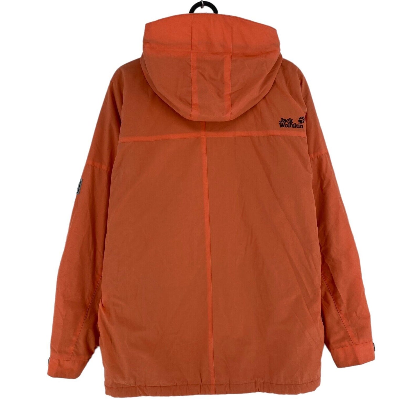 Jack Wolfskin Orange Cotton Blend Hooded Jacket Coat Size XS