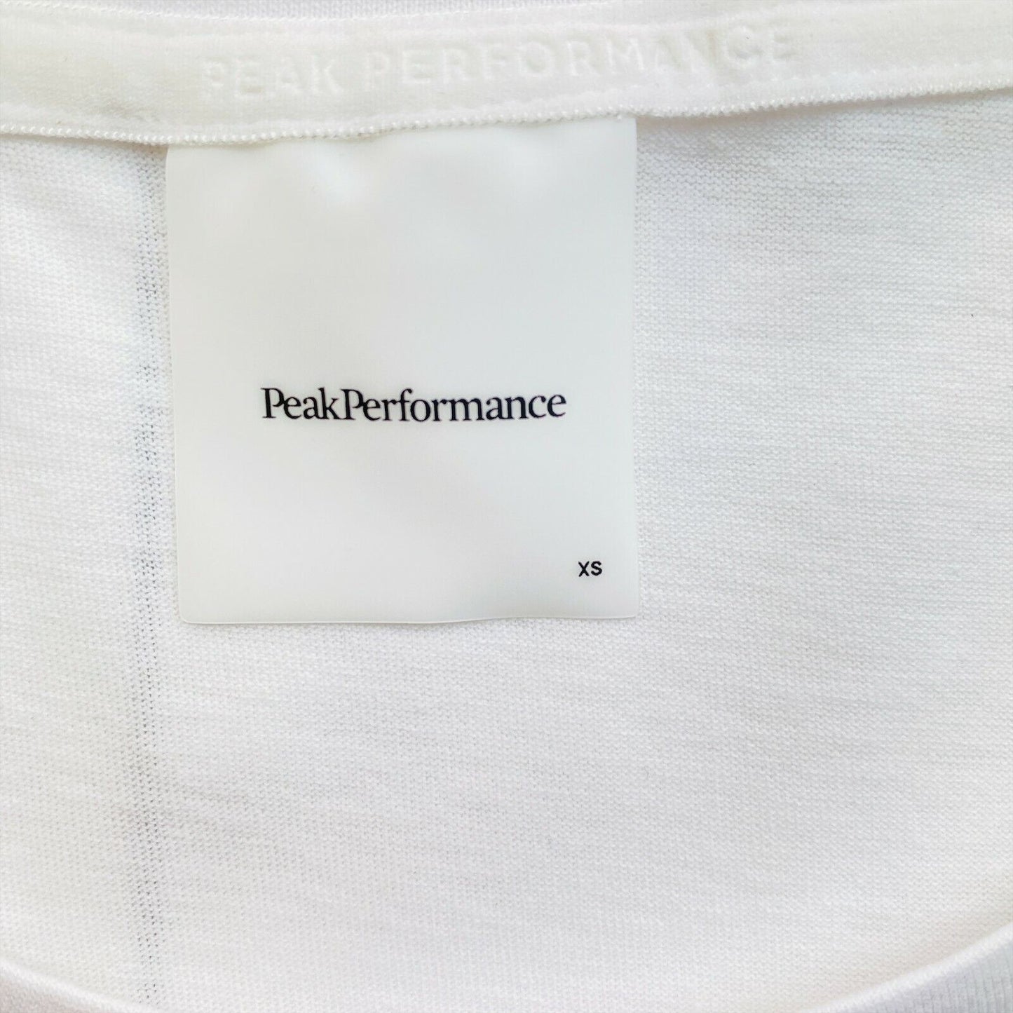 Peak Performance White Crew Neck T Shirt Size XS