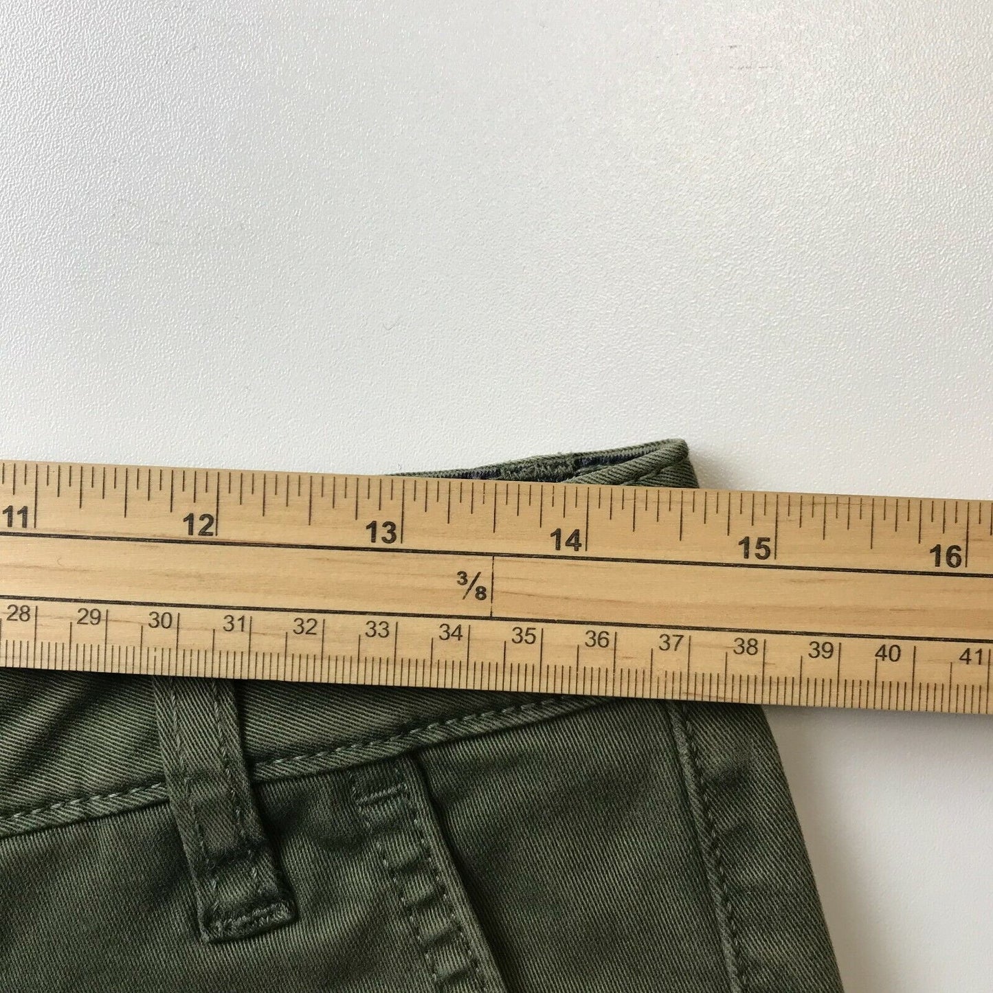 Tommy Hilfiger Femme Vert Olive Coupe Fuselée Décontractée Jeans Taille S W29